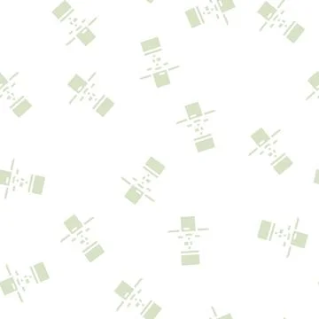 Payment terminal glyph vector seamless pattern black Stock Illustration
