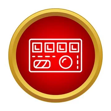 Payment terminal icon for digital transaction processing 库存插图