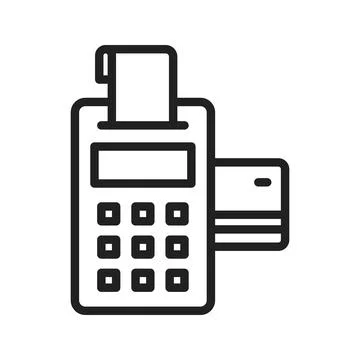 Payment Terminal Icon Image. Illustrazione stock