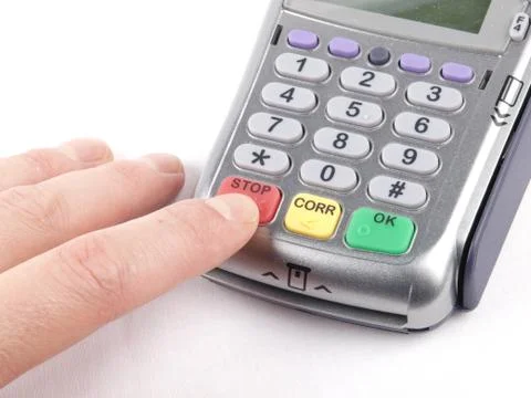 Payment terminal Stock Photos