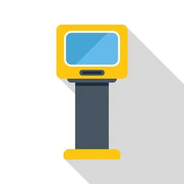 Payment terminal processing a contactless bank card payment in a store Illustrazione stock