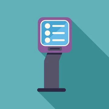 Payment terminal processing contactless payment showing modern technology Illustrazione stock