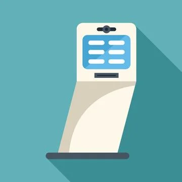 Payment terminal processing customer transaction with touchscreen and card .. Stock Illustration