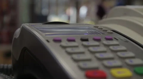 Payment terminal report 93 Stock Footage 50670093