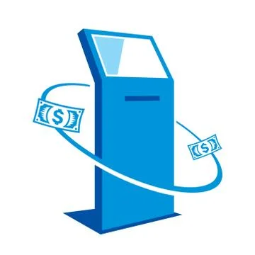 Payment terminal sign Stock Illustration
