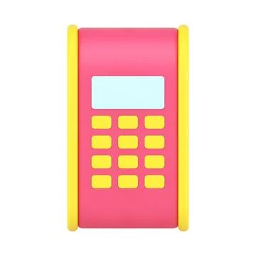 Payment terminal in store 3d icon vector illustration Stock Illustration