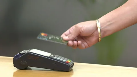 Payment through Credit Card Stock Footage 152947288