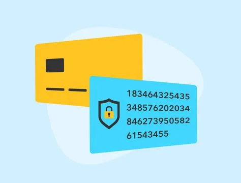 Payment Tokenization - Safeguard cardholder data with algorithmically generated Stockillustratie