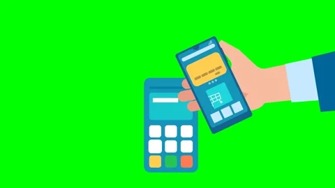 Payment using a phone. Mobile payment, online banking. Payment with smartphone Stock Footage 313648855
