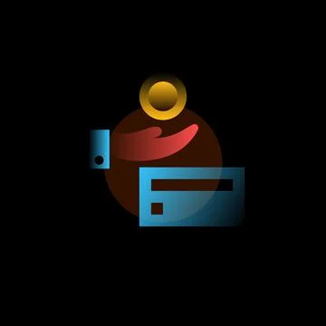 Payment. Vector icon in gradient style. Editable illustration Stock Illustration