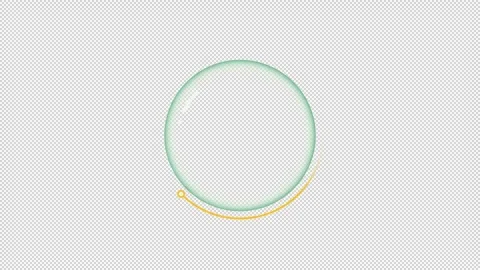 Payment verification process green circular loading state animation Stock Footage 342243259