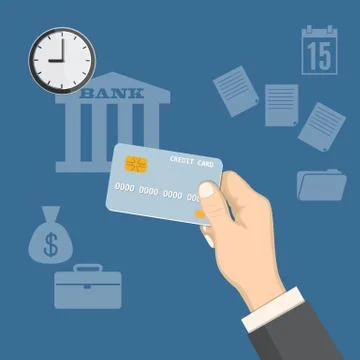 Payments time Stock Illustration