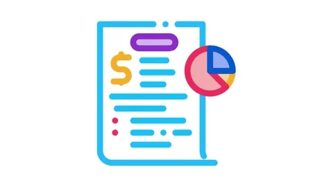 Paymqnt contract Icon Animation Stock Footage 145274892