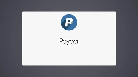 Paypal blue icon Stock Footage 40883300