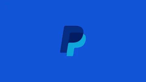 Paypal Logo Cut Out Stock Footage 105378258