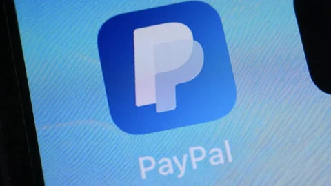 Paypal mobile phone app. Stock Footage 141598043