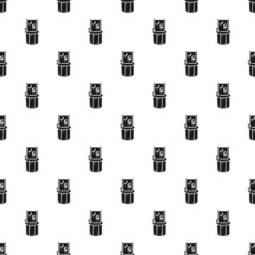 Payphone booth communication vector seamless pattern background Stock Illustration