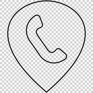 Payphone location Illustrazione stock