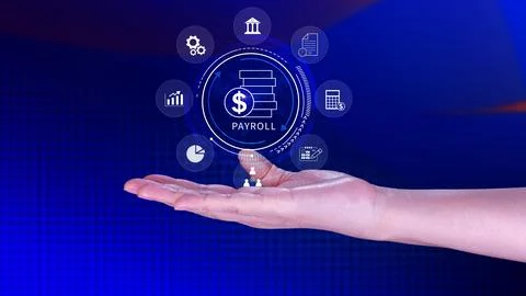 Payroll for employee concept. Efficient payroll management system with inte.. Stock Photos
