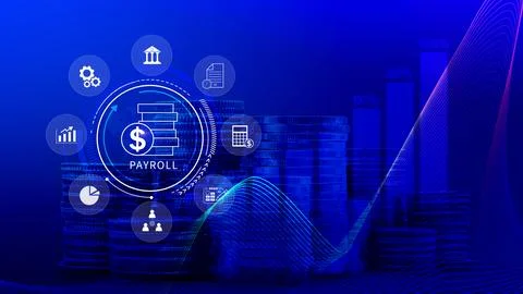 Payroll for employee concept. Efficient payroll management system with inte.. Stock Photos