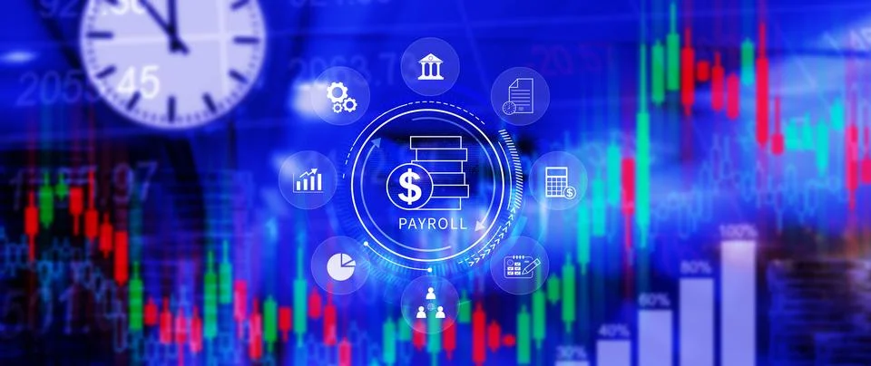 Payroll for employee concept. Efficient payroll management system with inte.. Stock Photos