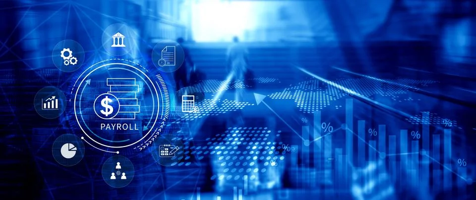 Payroll for employee concept. Efficient payroll management system with inte.. Stock Photos