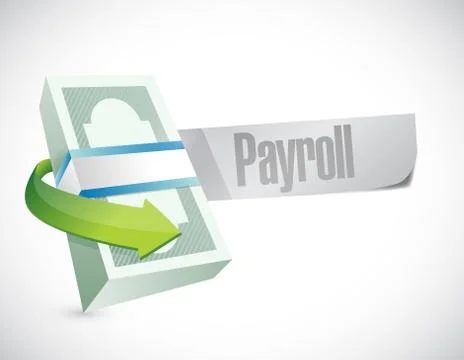 Payroll message browser illustration design Stock Illustration