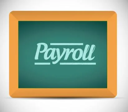 Payroll message illustration design Stock Illustration