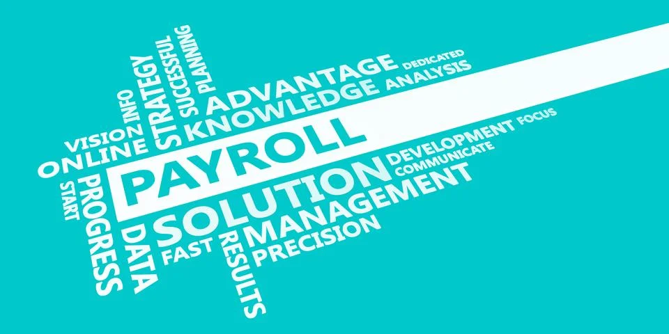 Payroll Presentation Background Stock Illustration