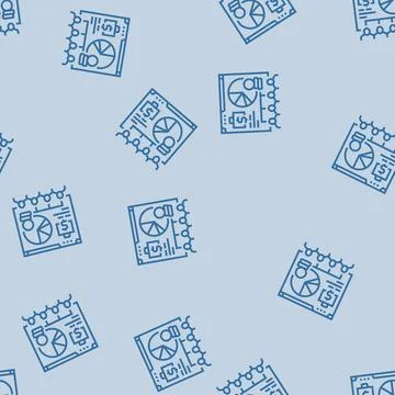 Payroll processing line seamless pattern Stock Illustration