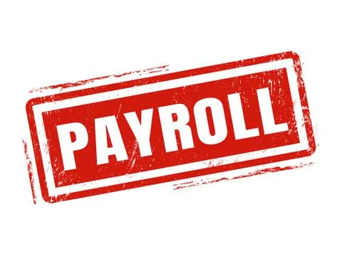 Payroll red stamp style Stock-Illustration