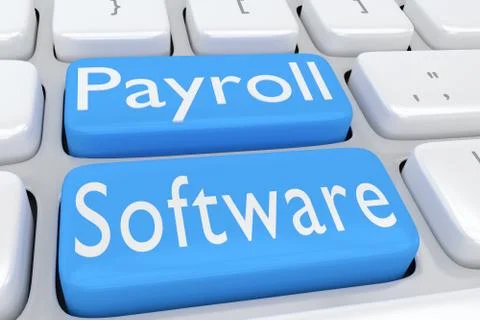 Payroll Software concept Stock-Illustration