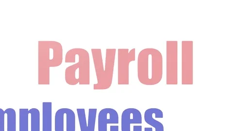 Payroll Wordcloud Animated Isolated Stock Footage 107238925
