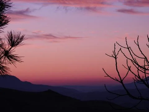 Paysage sunset Stock Photos