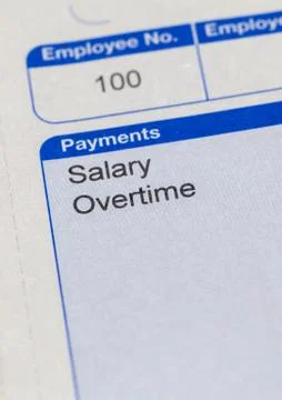 Payslip Stock Photos