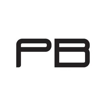 Pb initial letter vector logo icon 스톡 일러스트