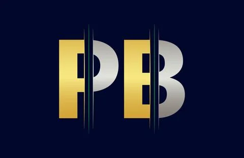 PB Letter logo design vector template. Stock Illustration