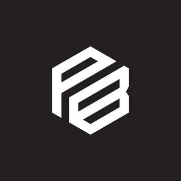 PB Letter monogram Initial Logo Design Template Vector Illustration. PB ele.. Stock Illustration