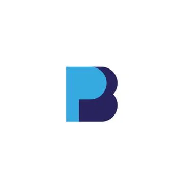 Pb logo design . abstract p &amp; b logo , modern and clean style . vector illust Stock Illustration