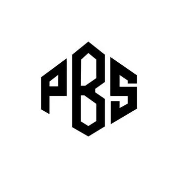 PBS letter logo design with polygon shape. PBS polygon and cube shape logo .. Stock Illustration