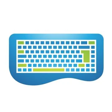 PC Accessories Keyboard Icon Stockillustratie