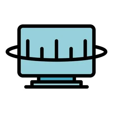 Pc antivirus icon vector flat 스톡 일러스트