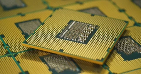 PC central processing units, essential hardware for computing and tasks Stock Footage 332308997