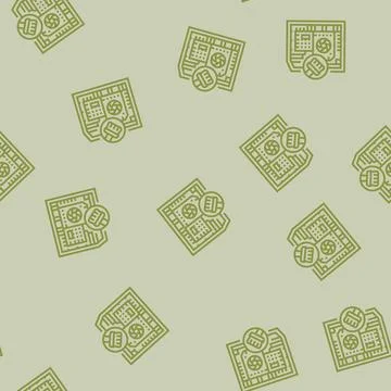 Pc cleaning repair computer line seamless pattern イラスト素材