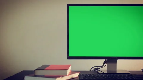 PC computer with coffee cub and notebook on table Stock Footage 64912720