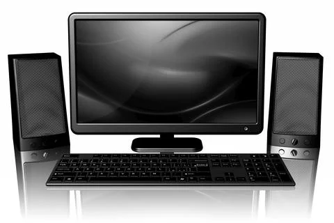 Pc. Computer. Desktops Stock Illustration