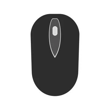 PC computer mouse vector illustration technology with button equipment device Stock Illustration