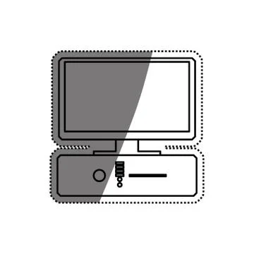 Pc computer technology Illustrazione stock