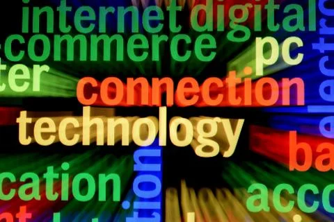 Pc connection technology Illustrazione stock
