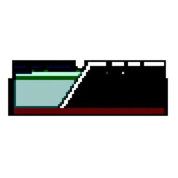 Pc desktop memory game pixel art vector illustration Stock-Illustration